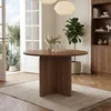 AIORBER Runder Esstisch 120 cm Holzoptik Holztisch Küche Produktbild-Vorschau 4