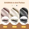 A collage showing three different color options for a bed frame, with close-ups of the fabric and smaller images of the bed frames themselves. Podgląd zdjęcia produktu