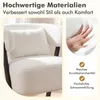 Fotel COSTWAY, fotel wypoczynkowy z sztucznego futra z Podgląd zdjęcia produktu 4