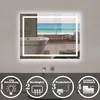 LED Spiegel 80x60cm Badspiegel mit Beleuchtung Wandschalter Produktbild-Vorschau 2