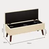 BEALIFE Čalúnená lavica s úložným priestorom 110 x 39 x 45 Náhľad obrázku produktu 3