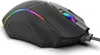 A black gaming mouse with RGB lighting is shown on a white background. Produktbild-Vorschau