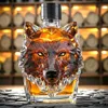 300 ml Whiskyflasche Dekanter Wolfskopfform Weinflasche aus Produktbild-Vorschau 6