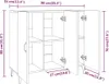 vidaXL Sideboard Weiß 90x34x80 cm Holzwerkstoff Produktbild-Vorschau 8