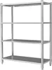 Wiltec Étagères en acier affiné 201 – 1200 x 450 x 1550 mm Voir les images du produit 3