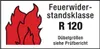 A graphic showing fire and text indicating fire resistance class. Voir les images du produit
