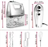 Duronic HM4 Handmixer, Kunststoffgehäuse, 400 Watt, 6 Produktbild-Vorschau 3