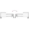 The Living Store Couchtisch Weiß 100x50x45 cm Holzwerkstoff Produktbild-Vorschau 7