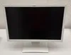 A white Fujitsu computer monitor is shown on a white surface against a textured light gray wall. Produktbild-Vorschau