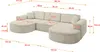 ALTDECOR Ecksofa in U-Form MARI-U1 -303x171x79,5 cm Beige - Produktbild-Vorschau 5