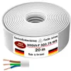 20m Kunststoffschlauchleitung H05VV-F 3G0,75 Weiß Flexible Produktbild-Vorschau 4