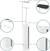 Portarotoli Relaxdays, per 4 rotoli di ricambio, ripiano, Anteprima dell’immagine prodotto 5