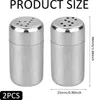 2 Stš¹ck Mini Salzstreuer fš¹r Unterwegs, Edelstahl Salz, Produktbild-Vorschau 2
