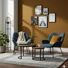 Wohnzimmer Set Aliano blau & Beistelltisch Fermo 2er Set Produktbild-Vorschau 12