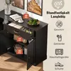 Cassettiera Merax, con 3 ante, 1 cassetto, mobile buffet Anteprima dell’immagine prodotto 7