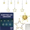 Kurtyna Świetlna Gwiazdki Ozdoby Świąteczne Lampki 120 Led Podgląd zdjęcia produktu 1