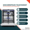homeX DWSI601442A Geschirrspüler 60 cm, Spülmaschine Produktbild-Vorschau 3