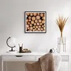 Gerahmtes Poster - Schwarzer Rahmen - Holz Baumstämme Produktbild-Vorschau 6