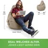 Green Bean® Sitzsack mit Rückenlehne "Cozy" 80x70x90cm - Produktbild-Vorschau 5