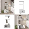 Appendiabiti Vicco Lysa Bianco 80 x 180 cm con 2 porte, Anteprima dell’immagine prodotto 8