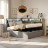 Flieks Hydraulisches Schlafsofa 90x200cm mit Stauraum, Produktbild-Vorschau 1