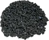A pile of small, dark gray, quarter-circle shaped LEGO pieces. Produktbild-Vorschau