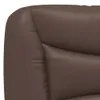 CLORIS Kopfteil-Kissen Braun 140 cm Kunstleder - Kopfteile Produktbild-Vorschau 8