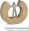 Dekorativní postava mediátor stříbrná 18,5 cm z mangového Náhled obrázku produktu 6