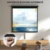 HOMCOM Beamer Leinwand 152 x 152 cm 85 Zoll 1:1 HD 4K Produktbild-Vorschau 4