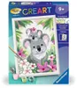 Ravensburger Malen nach Zahlen Süße Koalas, Mal Set, Anteprima dell’immagine prodotto 2