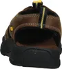 A rear view of a brown sandal. Produktbild-Vorschau