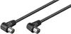 goobay Antennenkabel Koax Stecker/Kupplung 2 x gewinkelt Produktbild-Vorschau 3