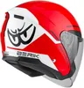Casco jet Berik OF669, color blanco/rojo/, talla XL Vista previa de la imagen del producto 4