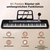 COSTWAY 61-klawiszowa klawiatura dla dzieci, fortepian dla Podgląd zdjęcia produktu 4