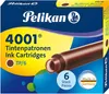 Cartucce d'inchiostro Pelikan 4001 TP/6, marrone brillante Anteprima dell’immagine prodotto 4