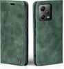 A green flip case for a Xiaomi Redmi Note 12 Pro+ 5G phone is shown from two angles. Produktbild-Vorschau