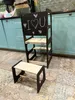 Učící věž, psací stolek, židle, tabule 4v1 montessori černá Náhled obrázku produktu 2