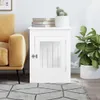 vidaXL Klietka pre psa v štýle nábytku biela 55x80x68 cm Náhľad obrázku produktu 3