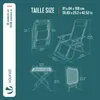 VOUNOT® 2er-Set Liegestuhl Klappbar mit Beistelltisch, Produktbild-Vorschau 3