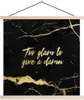 MuchoWow® Textilposter Zitat - Sprichwörter - Gold - Marmor Produktbild-Vorschau 1