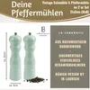 LS-LebenStil 2x Design Holz Salzmühle & Pfeffermühle 2´er Produktbild-Vorschau 2