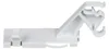 A white plastic bracket or hinge part, shown in profile against a white background. Anteprima dell’immagine prodotto