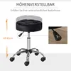 HOMCOM Salonstuhl Höhenverstellhocker Salon Hocker Produktbild-Vorschau 4