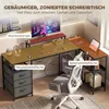 L-vormig bureau, omkeerbaar hoekbureau met lades en Productafbeelding-voorbeeld 9