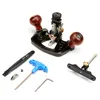 A woodworking tool and its accessories are laid out on a white background. Podgląd zdjęcia produktu