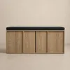 Botník hnědý se sedákem PORTA, 103 x 30 x 46 cm Náhled obrázku produktu 17