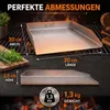 Plancha offen Grillplatte 30x20 cm Edelstahl 2 mm mit Produktbild-Vorschau 2