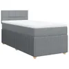 Boxspringbett mit Matratze Hellgrau 80x200 cm Stoff Produktbild-Vorschau 1