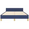 Bettgestell ohne Matratze Blau 120x190 cm Stoff Produktbild-Vorschau 4