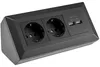ChiliTec bloc de prises 2x + 2x USB noir 250V AC / 16A Voir les images du produit 3